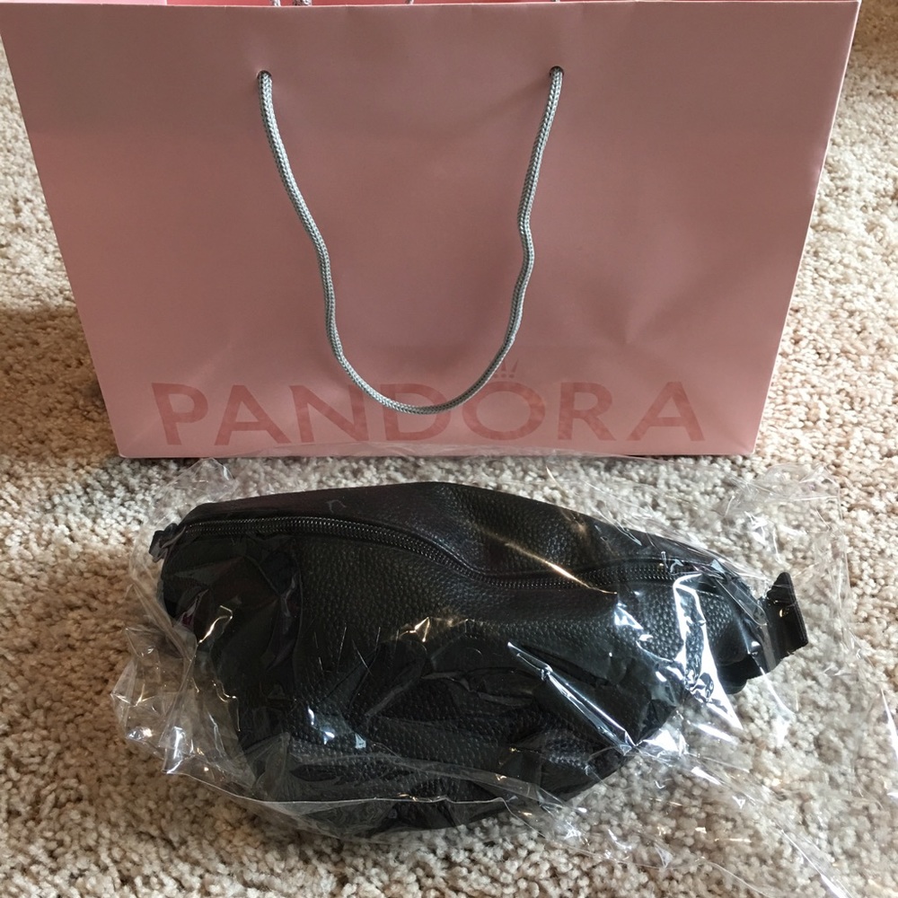 PANDORA Black Belt Bag NWT